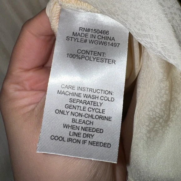 🔥NWT Market & Spruce Logan Relaxed Blouse Size Large Off White - Picture 3 of 5